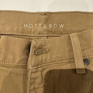 Mott & Bow Pants - Slim - Mercer - Light Khaki 33 W 30 L
